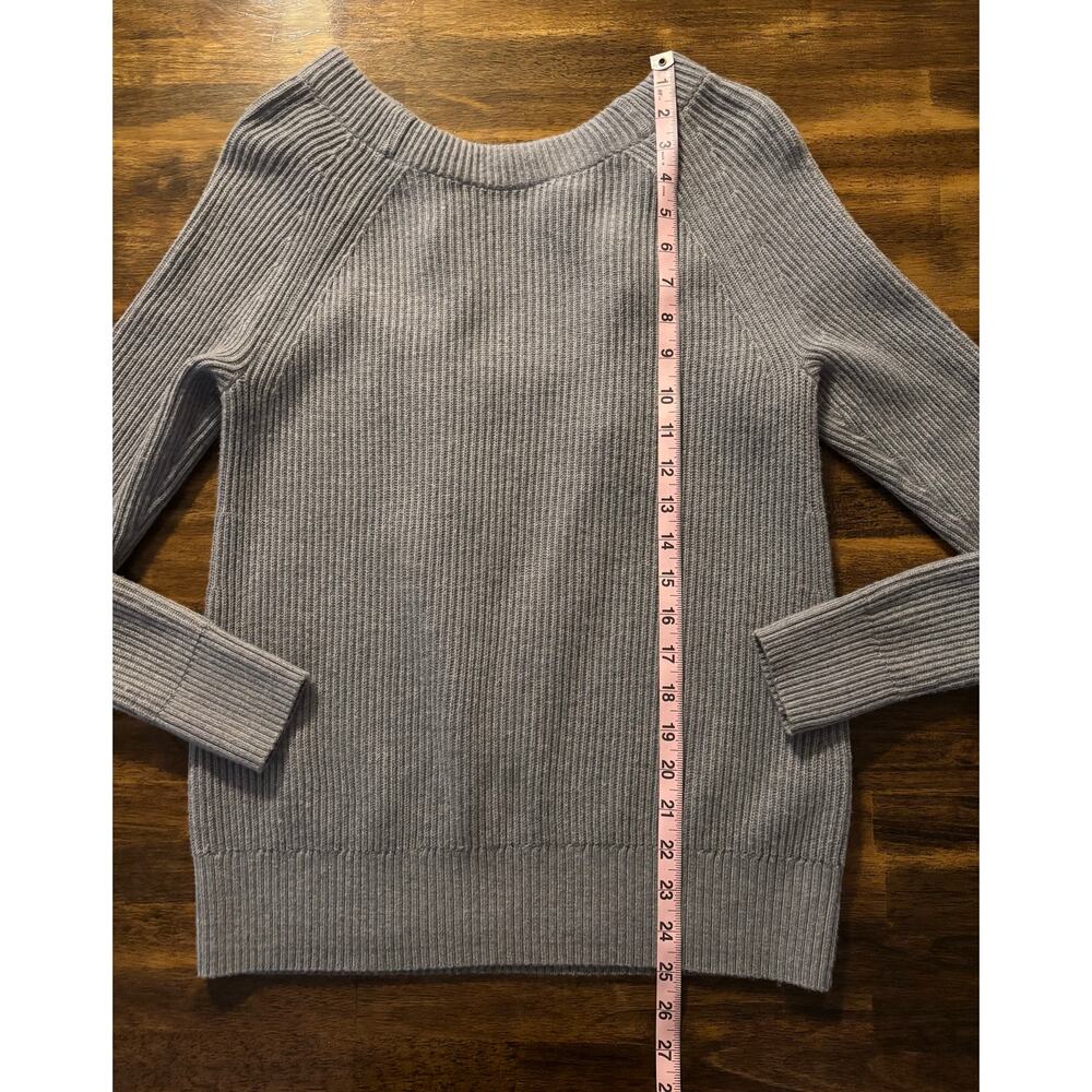 Banana Republic Women’s Small Sweater Wool Blend Ribbed Knit Pullover Tie Back - Picture 5 of 5